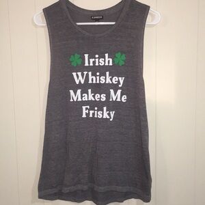 Express Irish Burnout Muscle Tank Size S